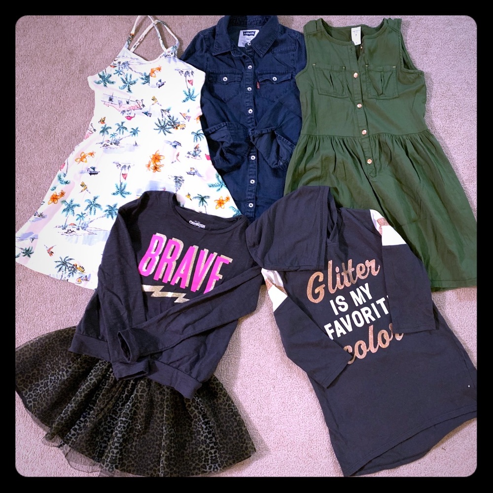 Brand name Girl’s dresses, skirt, & shirts
